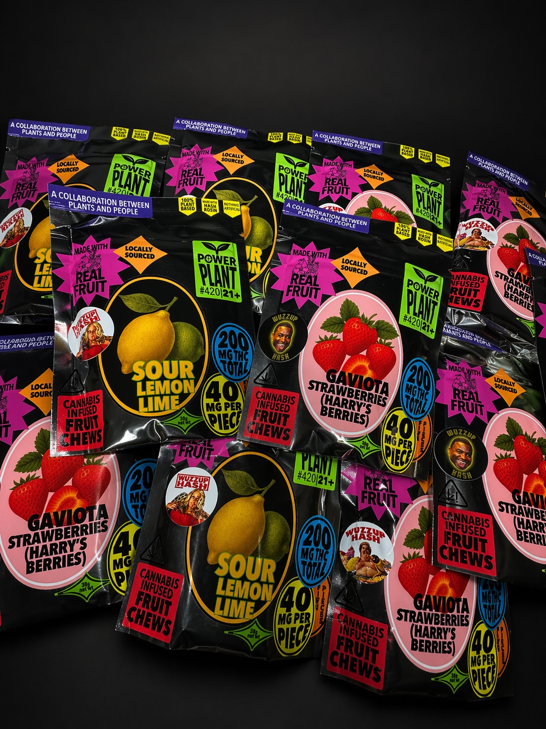 Power Plant x Wazzup Hash Rosin Fruit Chews